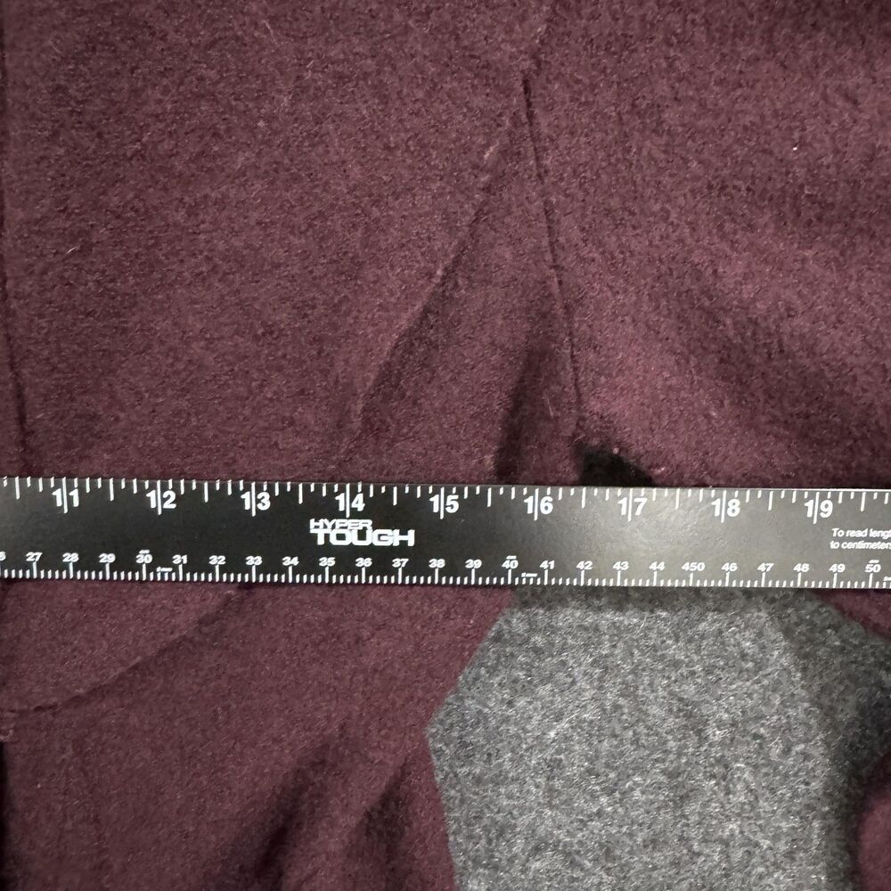 Roste Neira Sweater Women's Medium Burgundy Belted Shawl Collar Wool Blend - Picture 4 of 6